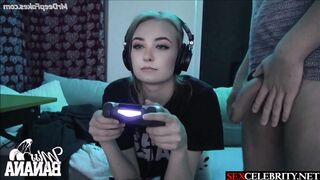 Gamer girl Anni The Duck fucked in front of webcam