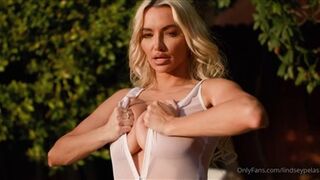 Lindsey Pelas Nude See Through Lingerie Tease Video