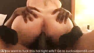 Huge BBC Destroys Cheating Wife's Pussy From Behind