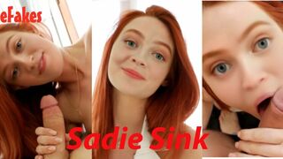 Teen Sadie Sink sucks her daddy
