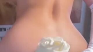 Demi Rose Topless White Thong Video Leaked
