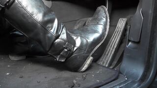 JemStone PornStar - PEDAL PUMING IN MY LEATHER BOOTS