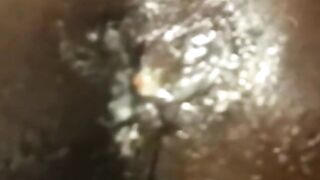 Interracial Creampie for a Big Black Ass