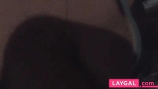 Exhibitionist Big-Tit Brunette Teases Neighbors