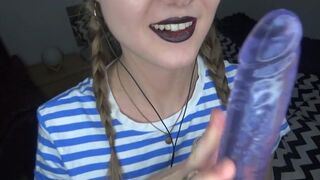 Peas And Pies Black Lipstick Handjob ASMR Video