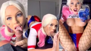 ScarlettKissesXO Harley Quinn Cosplay Sextape Video Leaked