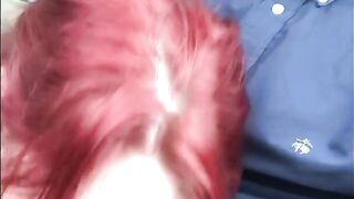 Step Sis Gives Step Bro Roadhead - Church to Home, Small Dick Surprise!