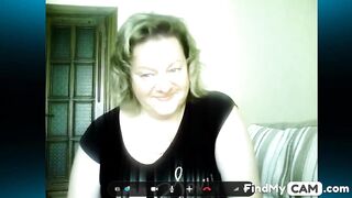 BBW Russian Marina's Skype Session - Blowjob & Titillating Fun