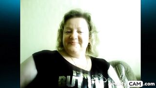 BBW Russian Marina's Skype Session - Blowjob & Titillating Fun