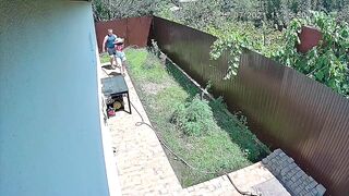 Busty Teen Caught Sucking BF's Cock Outdoors!