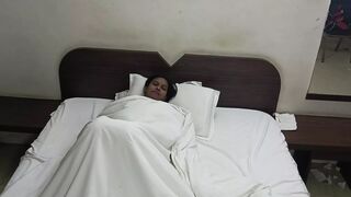 Desi indian Marathi kavita stepmom share bed with stepson Tatya and enjoying fuck