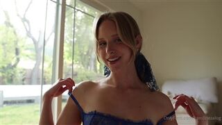 Caroline Zalog Ultramarine Lingerie Try On Haul Video Leaked