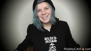 Tattooed Goth Girl Misses You - Solo Orgasm