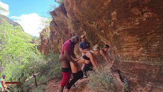 ChocolateBeastAz - Hiking W HollyHotwife amp; Stella Sedona Turns Into MFMF Swap