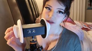 Jinx ASMR Relaxing Heavy Breathing and Ear Rubbing Video