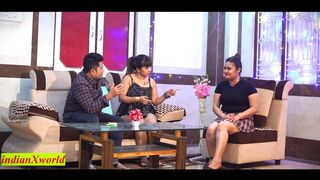 Indian girlfriend share her Boyfriend with Beautiful Gril for Fucking! Hot Sex