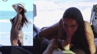 Izzy Green Car Blowjob in Public Beach Video Leaked