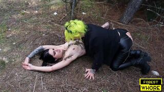 Forest Whore and Kaitlyn Katsaros  Extreme Dirty Public Games