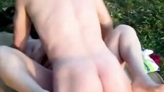 German Outdoor Creampie