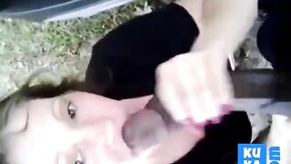 Mature Amateur Hooker Sucks BBC Outdoors