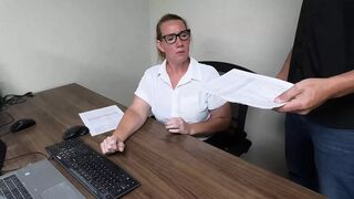 My secretary sucks cock to save her job