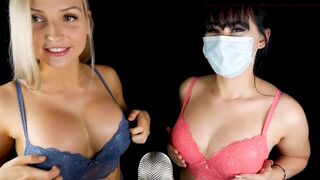 ASMR Network Bra Scratching with Masked ASMR Video