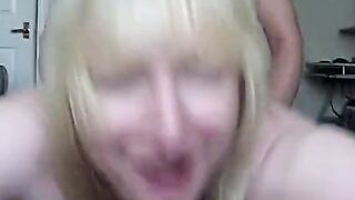 Blonde British MILF Creampied by Young Stud