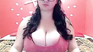 BBW with Huge Tits on Webcam