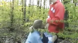 Blonde Amateur Sucks Dick Outdoors