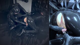 Maz Morbid Fetish Latex Gas Mask Double Anal Fisting 1080p ft Mistress Patricia Maz M