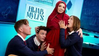 HijabMylfs - Kiki Daire - It Takes a Real Woman to Please Three Cocks At Once