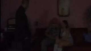 Uncensored threesome sex with a busty German and cock-hungry bisexuals