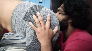 Hot boobs suck and ass kiss romance of indian couples