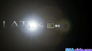 Svensk amatör i latex maid 69 avsugning & cumshot