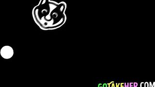 Hot Spanish Blonde Granny Strips