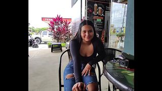 Too risky, do you really want me to fuck you here in public? Sex on the street caught