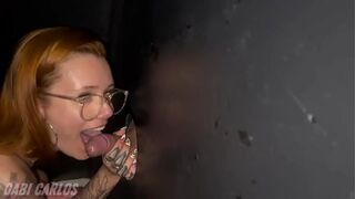 My husband took me and my friend to the gloryhole, to suck and give it really good to the gifted ones!