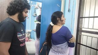 Long lip lock with ass kiss romance and hard fuck in saree