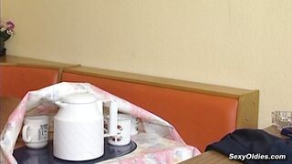 Natural busty German mature gets fucked