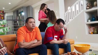 SuperSlutsa Game Day Train Desiree Dulce, Destiny Mira, September Reign Brazzers