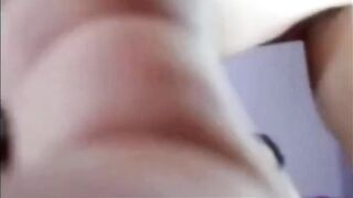 Brunette with Big Natural Tits in Anal Webcam Action