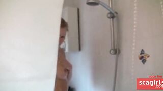 Beautiful Girl's Anal Indulgence in the Shower