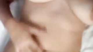 Big-titted chubby girlfriend in an amateur webcam show.