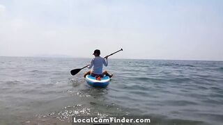 Surfer Catches Me Masturbating with a Butt Plug on the Waves