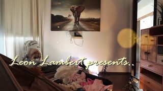 Super hot petite blonde cheerleader a short miniskirt and a see through top to show her tits flash pussy under her short skirt