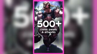 Muscle Futanari Groupchat - 3 muscular futa giantesses give workout advice, send nudes and chat about their muscles and dicks, g