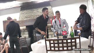 Dinner and amateur group swinger sex with mature ladies