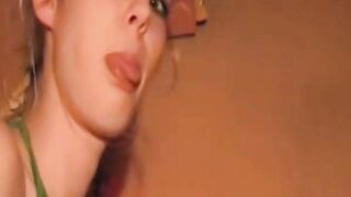 Blonde Amateur Sucks and Swallows